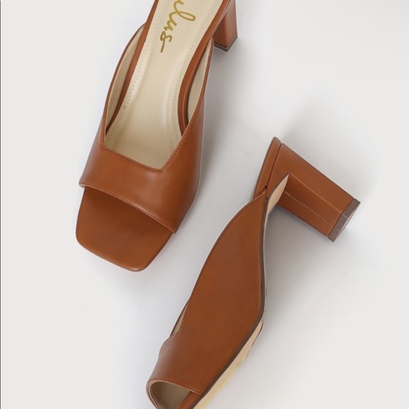 Brown/Nude Lulu’s sandals/heels - Picture 2 of 4